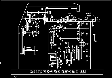 6132万能铣床传统原理图